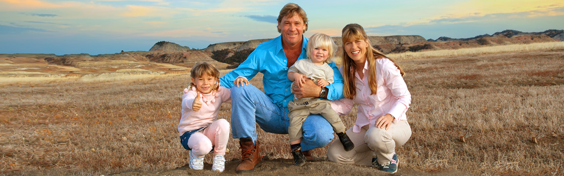 Steve Irwin, Terri Irwin, Bindi Irwin, Robert Irwin